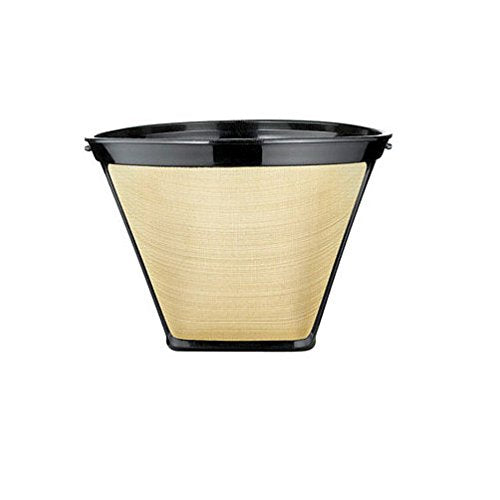 Gold Tone Stainless Steel Mesh 12 Cup Coffee Filter T64050