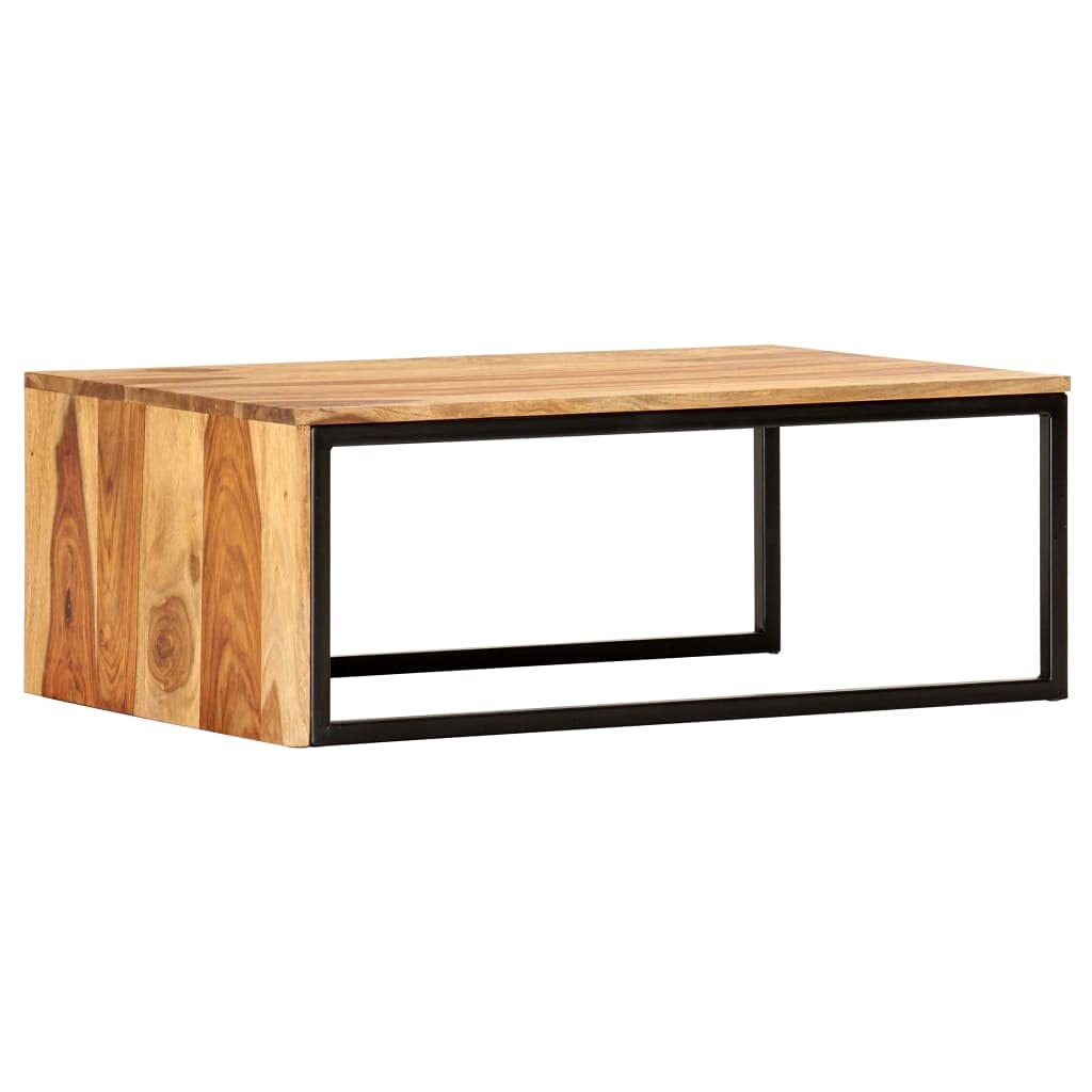 2 pcs Solid Sheesham Wood Nesting Tables U91860