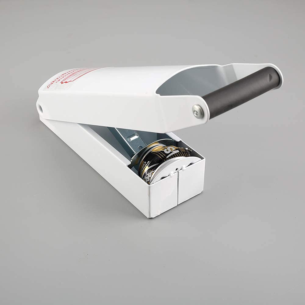 White Wall-Mounted Aluminum Can Crusher W230102