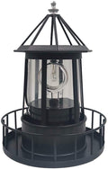 Black Waterproof Solar Outdoor Hanging Lighthouse Lamp E9206
