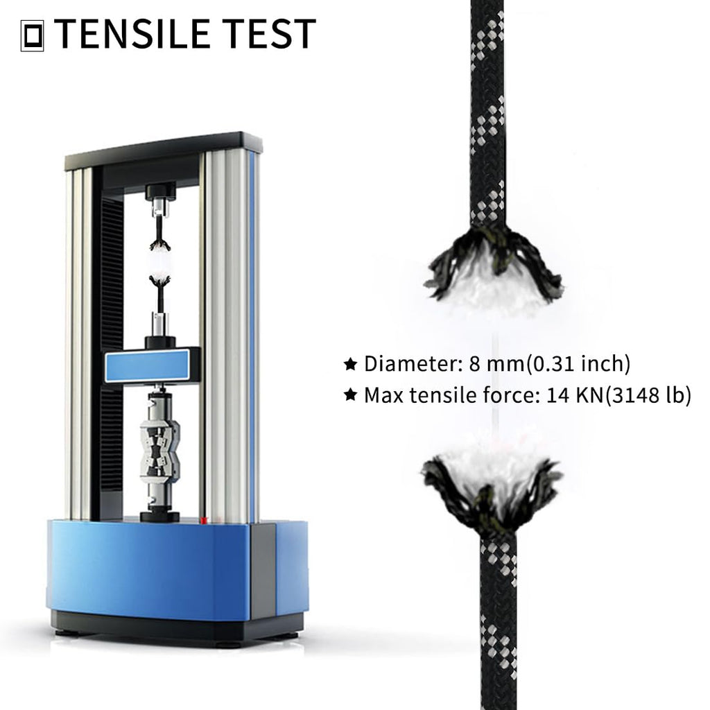 8mm 10mm Double Braid Climbing Rope R9664