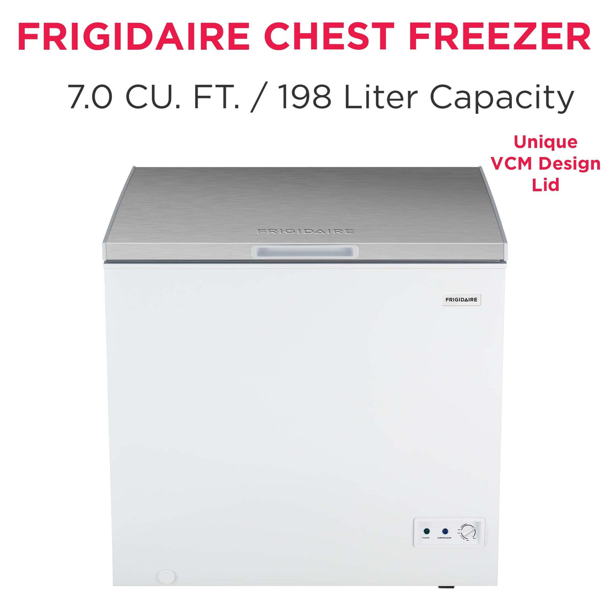 7 Cu. Ft. Chest Freezer with Removable Wire Basket C3379