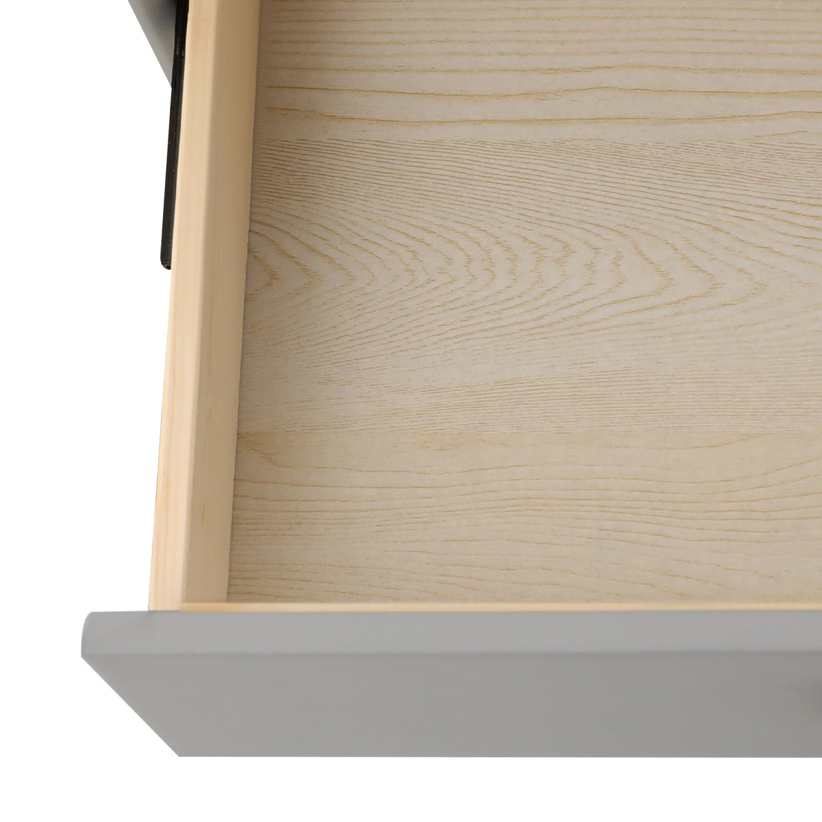 Light Grey Smart Nightstand with Wireless Charging C852713