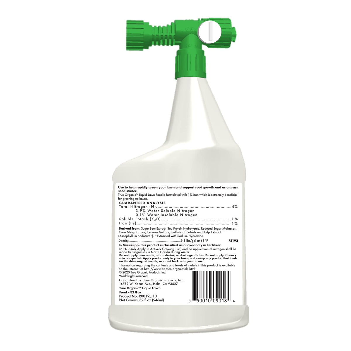 Organic Liquid Lawn Fertilizer with 1% Iron 32 fl. oz. V98070