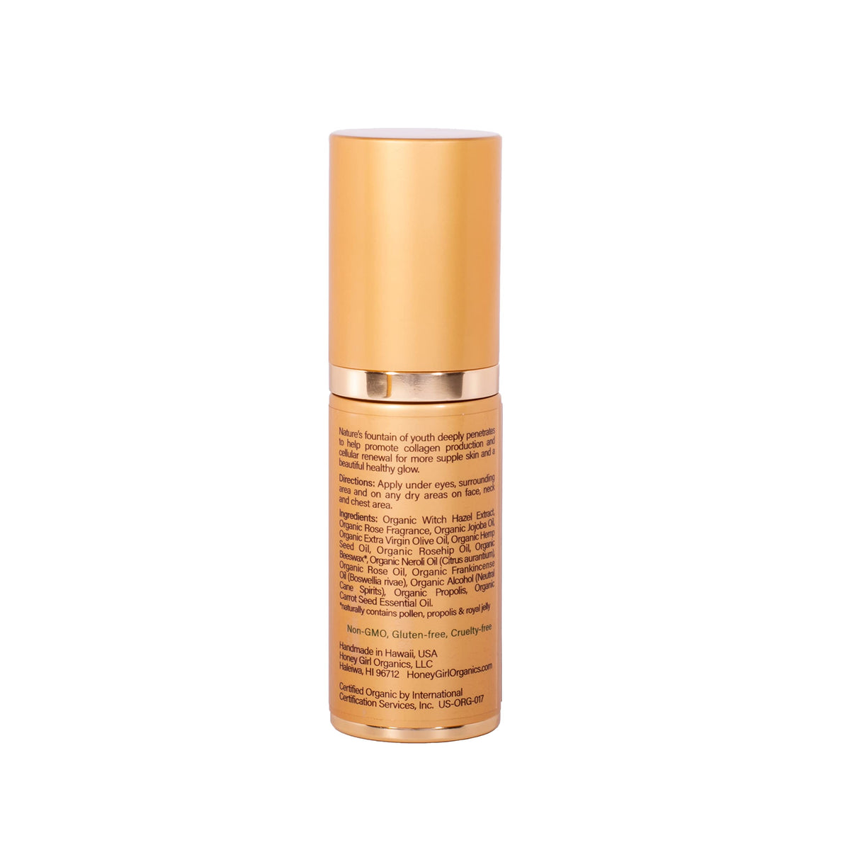 USDA Certified Organic Face Serum with Vitamin C and EVOO 1 oz K1533