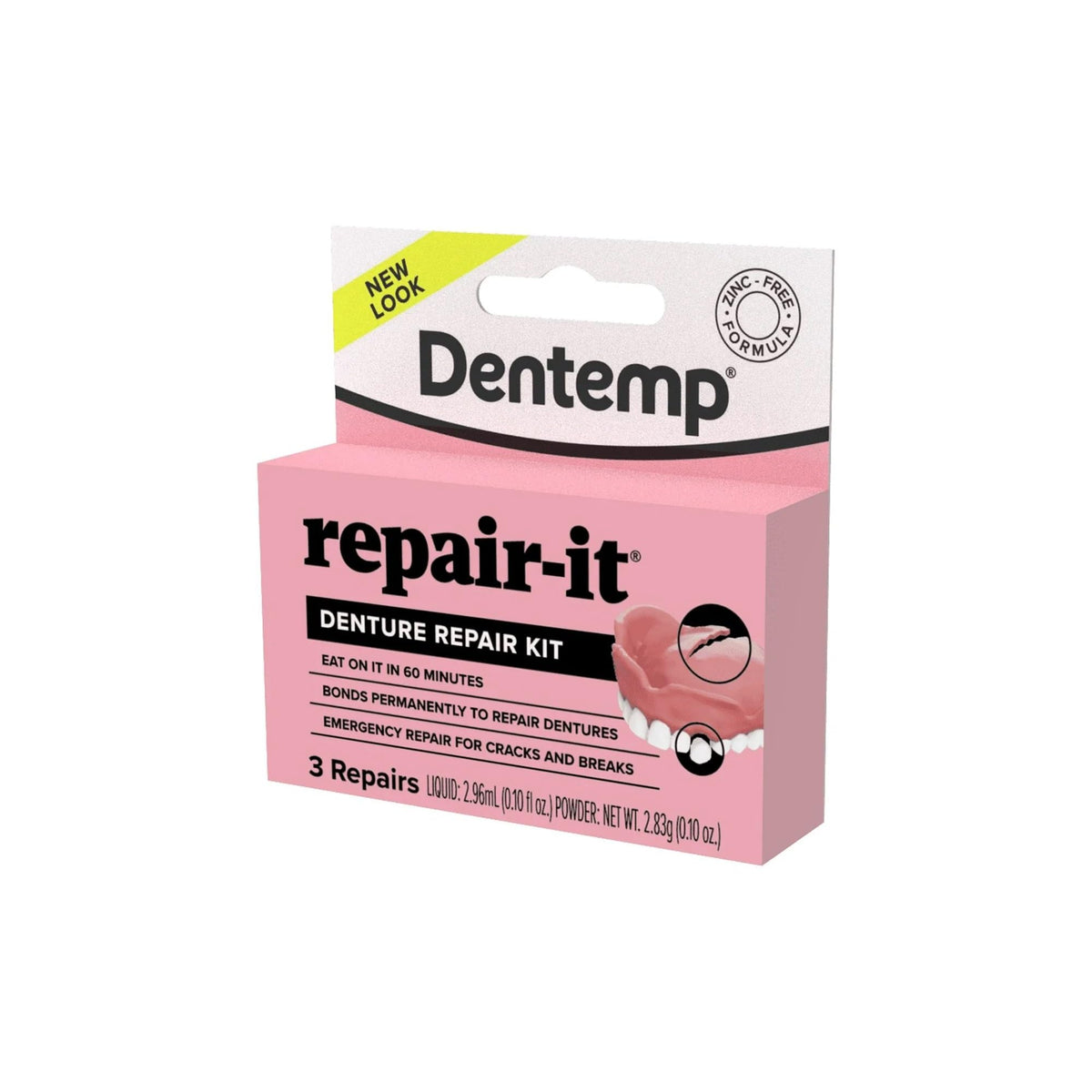 Denture Repair Kit, Zinc Free 1 kit L90487