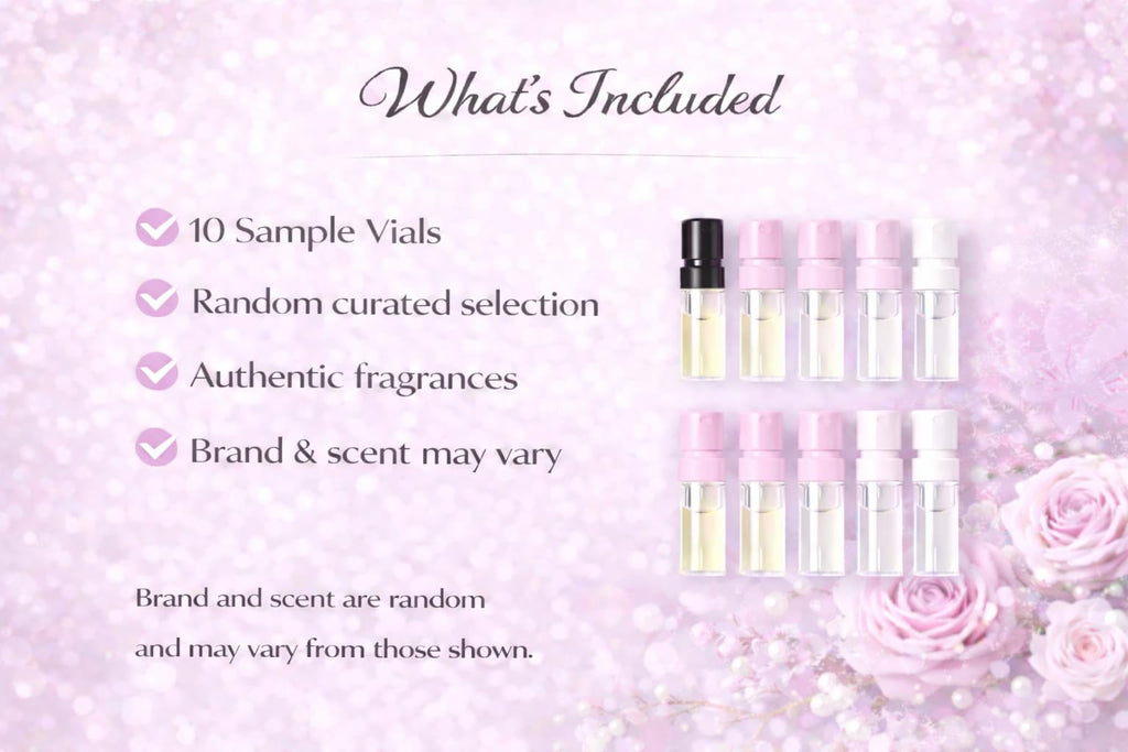 Perfume Discovery Set 10-Piece Fragrance Mini Vial Sampler Kit V9126