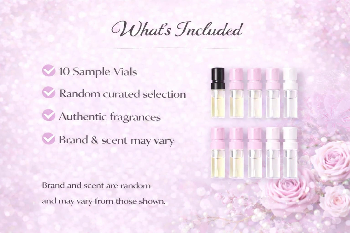 Perfume Discovery Set 10-Piece Fragrance Mini Vial Sampler Kit V9126