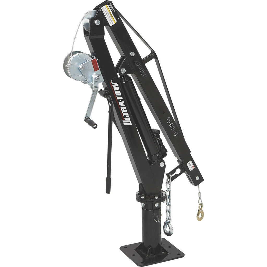 Hydraulic Pickup Truck Crane with Hand Winch 2000-Lb. Capacity A4442