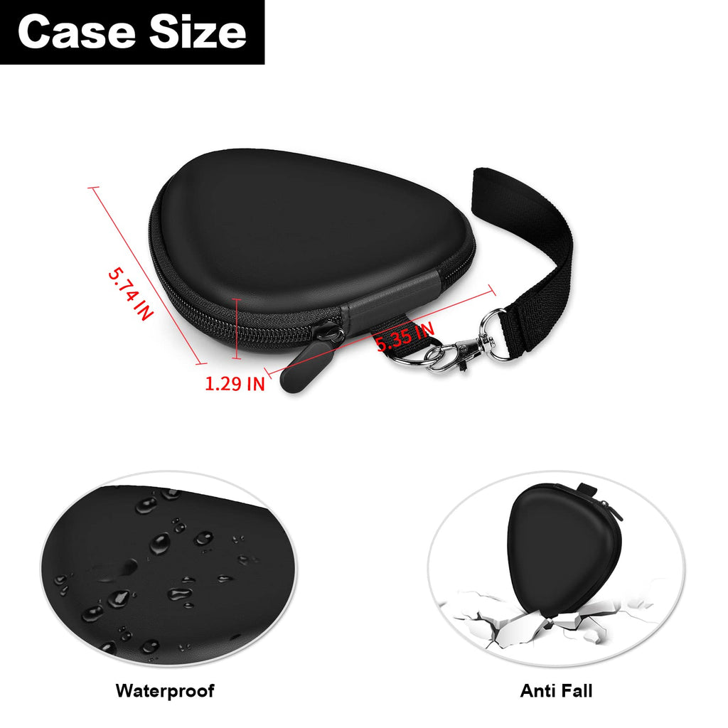Black Guitar Pick Case with Mesh Pocket X551