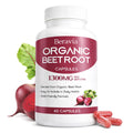 Organic Beet Root Capsules, 1300mg - 60 Capsules Z8556