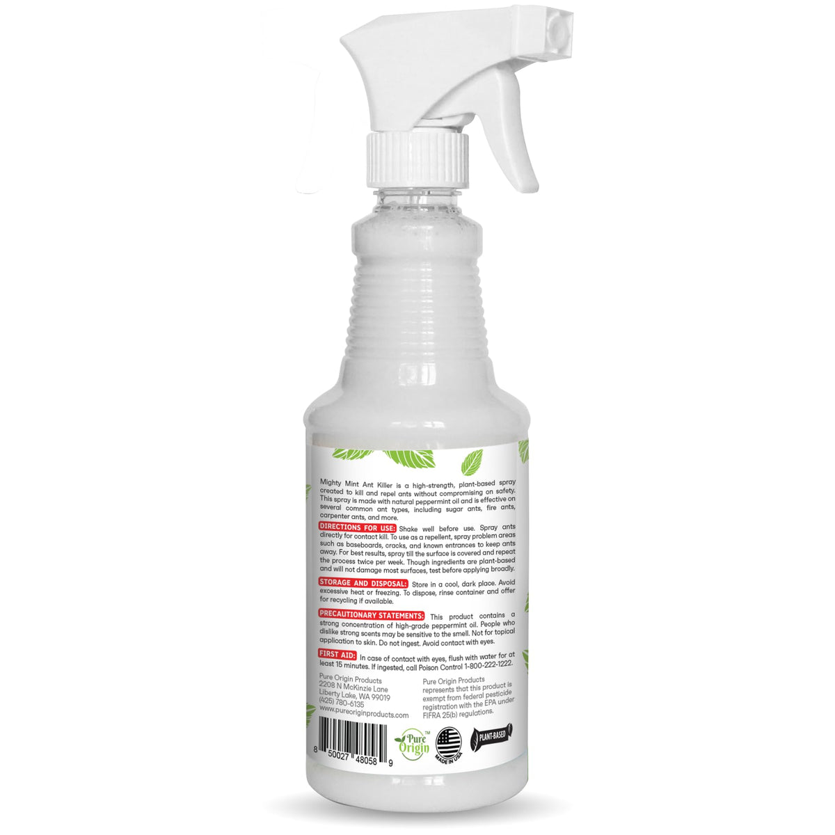 Peppermint Oil Ant Killer Spray, 16 oz G82526