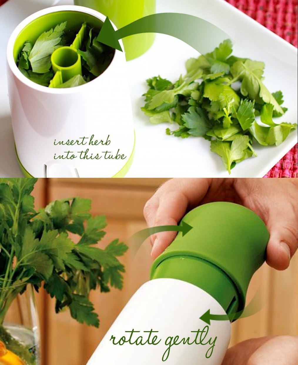 Manual Stainless Steel Green Grinder D108
