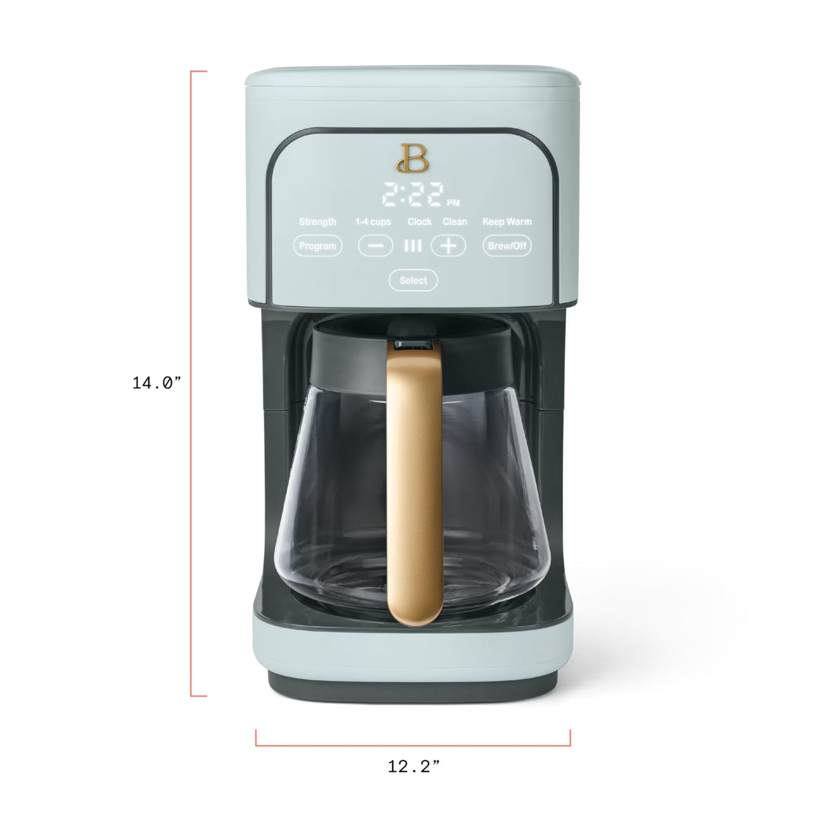12-Cup Programmable Coffee Maker with Glass Carafe T82721