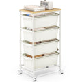 Slim Rolling Cart with 4 Drawers Y3575