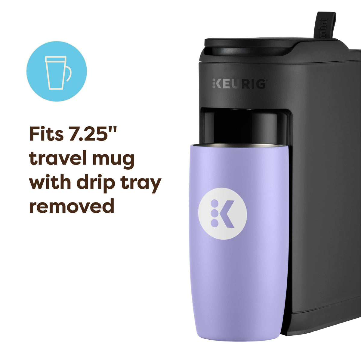 Single Serve K-Cup Pod Coffee Maker, Black Q815