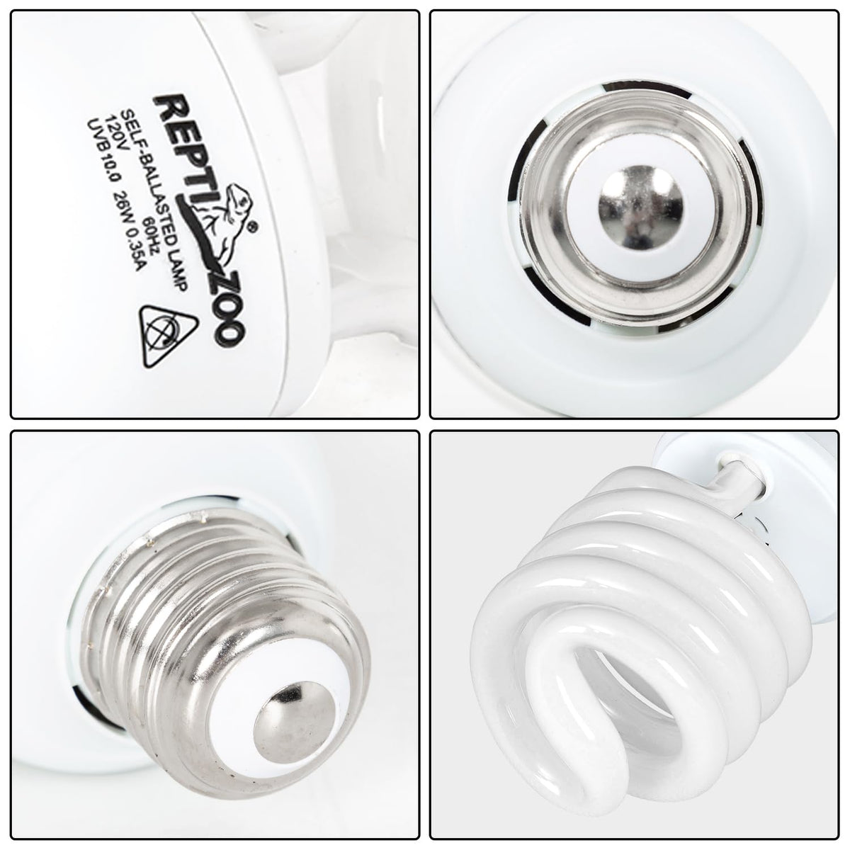 Dual Reptile Light Fixture & 100W Basking Spot Light with 26W UVA UVB Bulb Combo Pack B309447