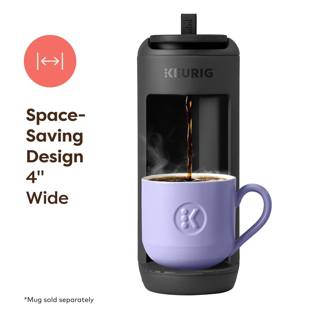 Single Serve K-Cup Pod Coffee Maker, Black Q815