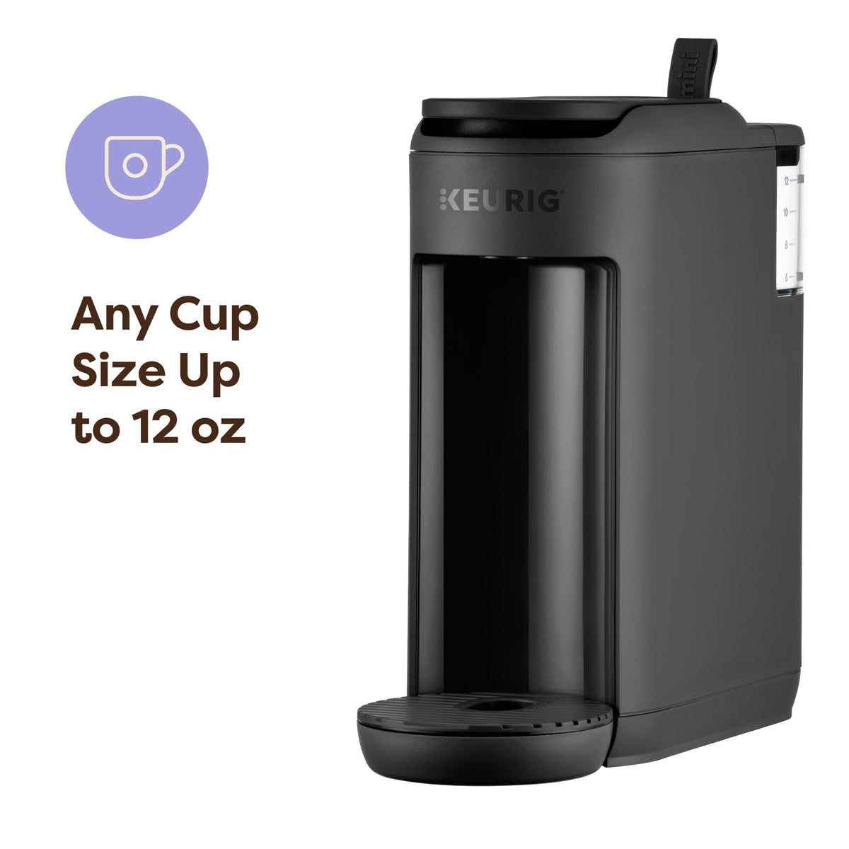 Single Serve K-Cup Pod Coffee Maker, Black Q815