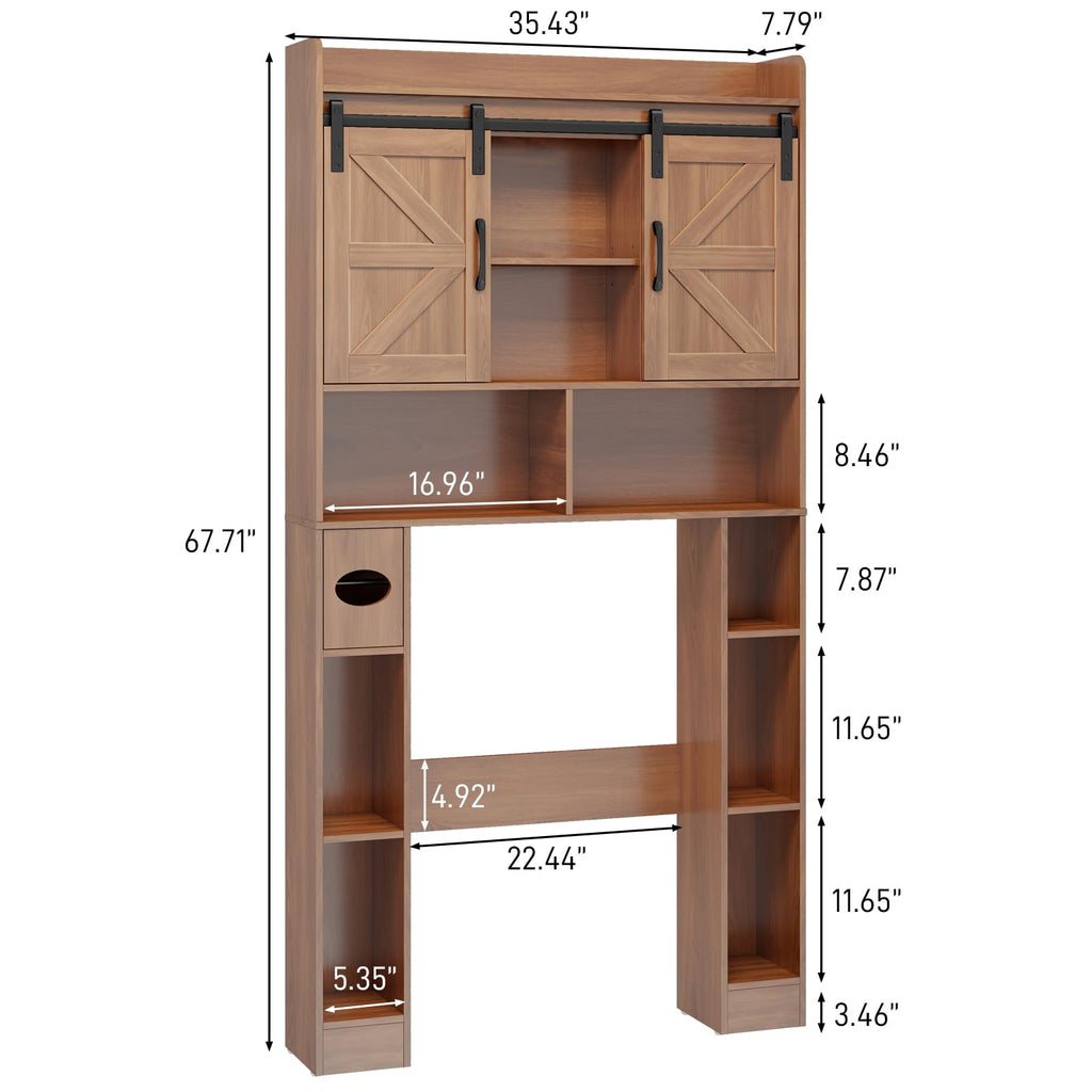 Over The Toilet Cabinet with Sliding Doors R877317