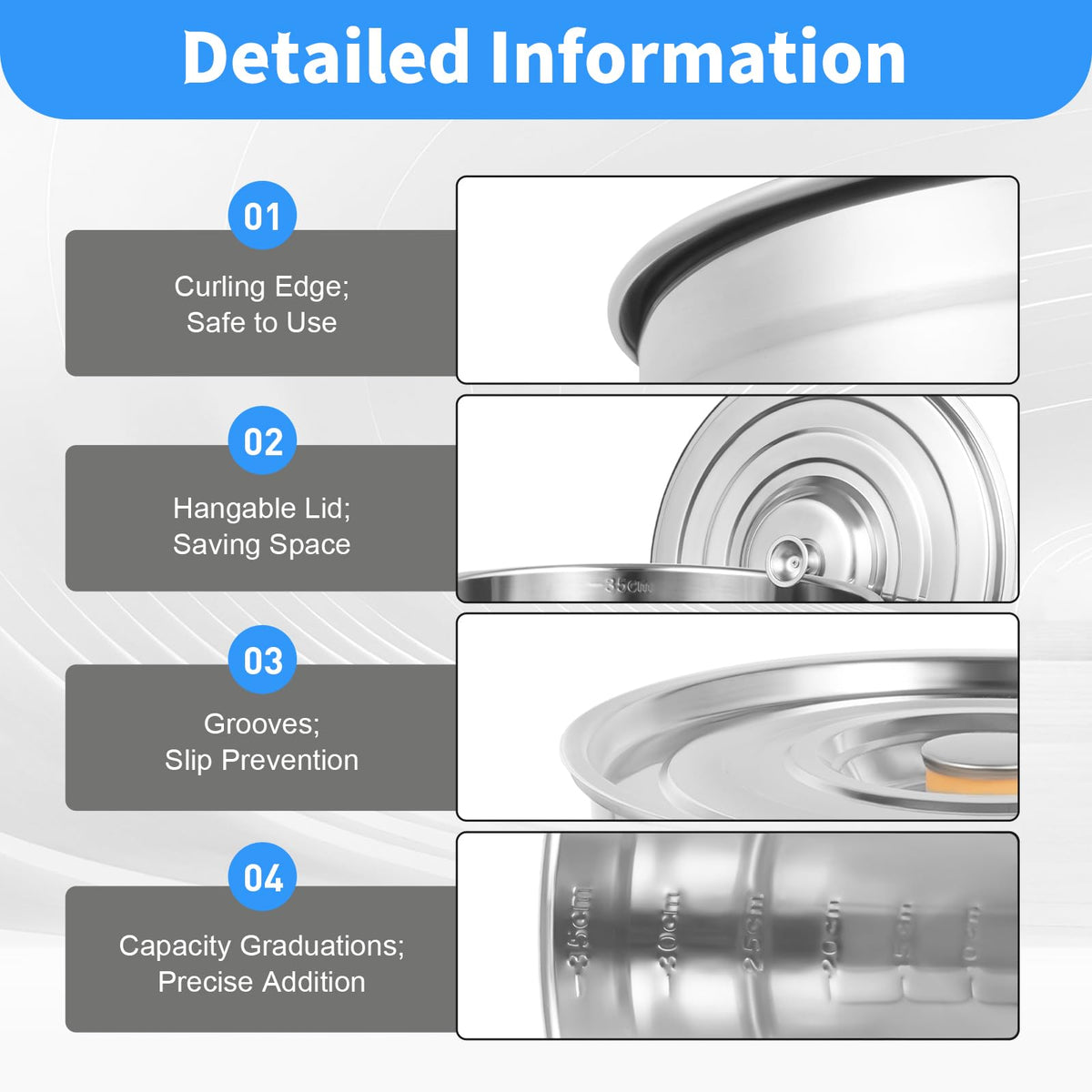35L Stainless Steel Stockpot with Lid and 2 Handles H209853