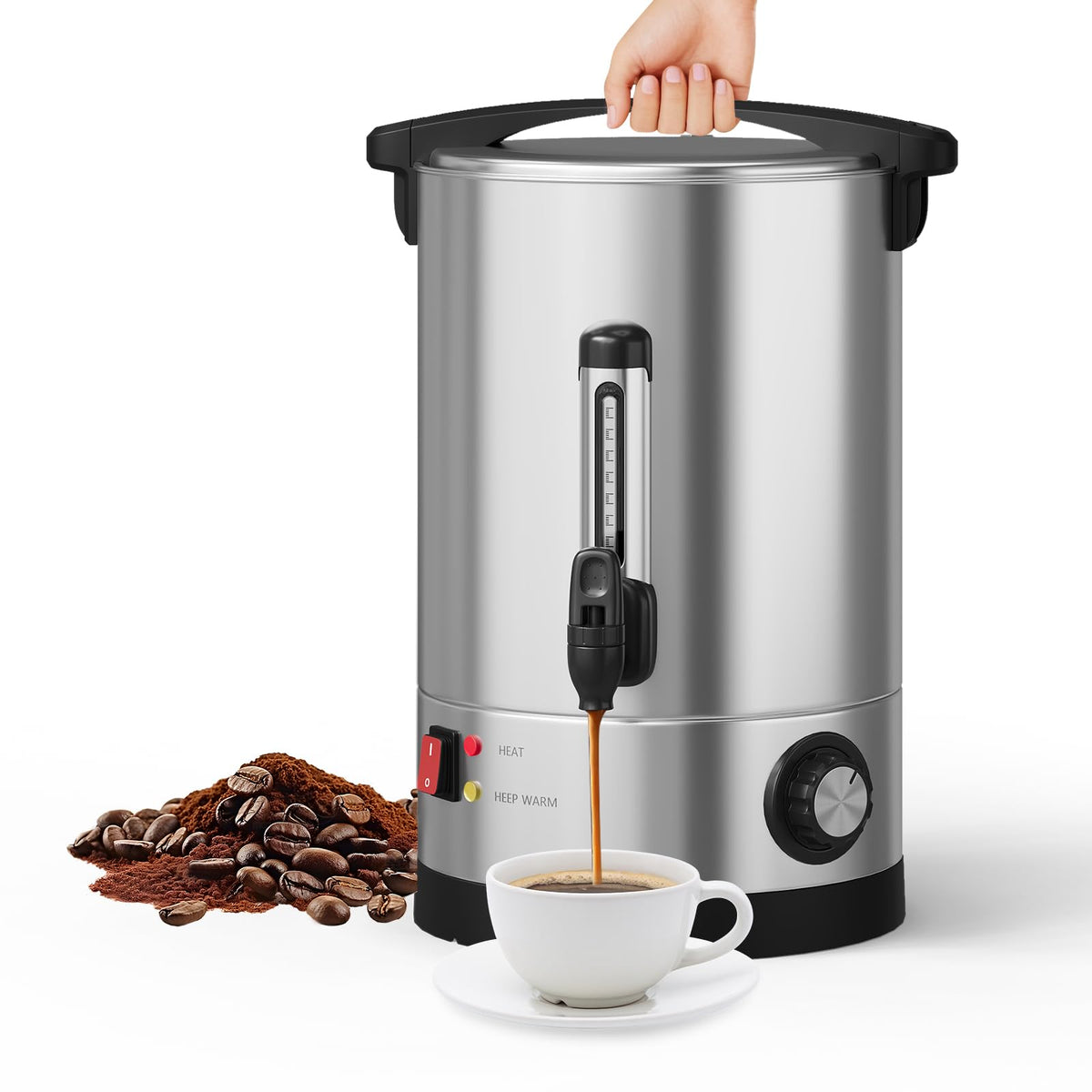 10L Stainless Steel Commercial Coffee Urn P81823