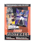 Football Trading Card Blaster Box with 1 Metal Autograph P3707