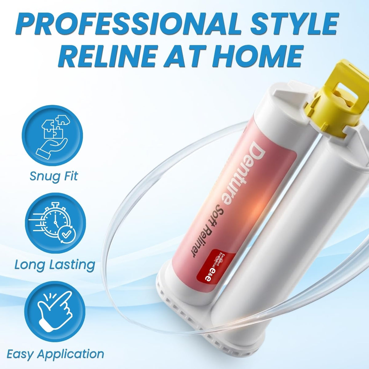 Soft Reline Refill 50ml Cartridge Silicone Cushion S109