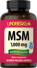 MSM Supplement 1000mg 150 Powder Capsules J15420