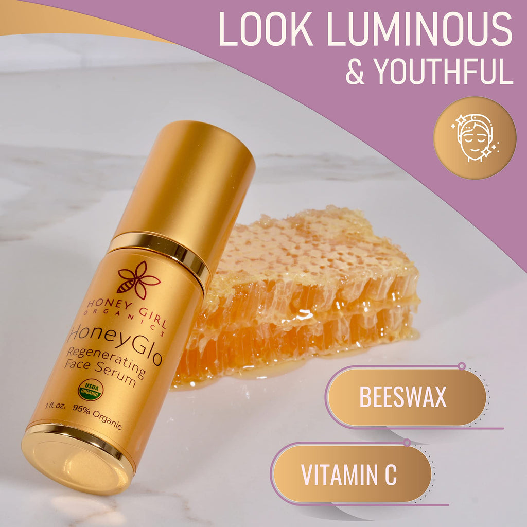 USDA Certified Organic Face Serum with Vitamin C and EVOO 1 oz K1533