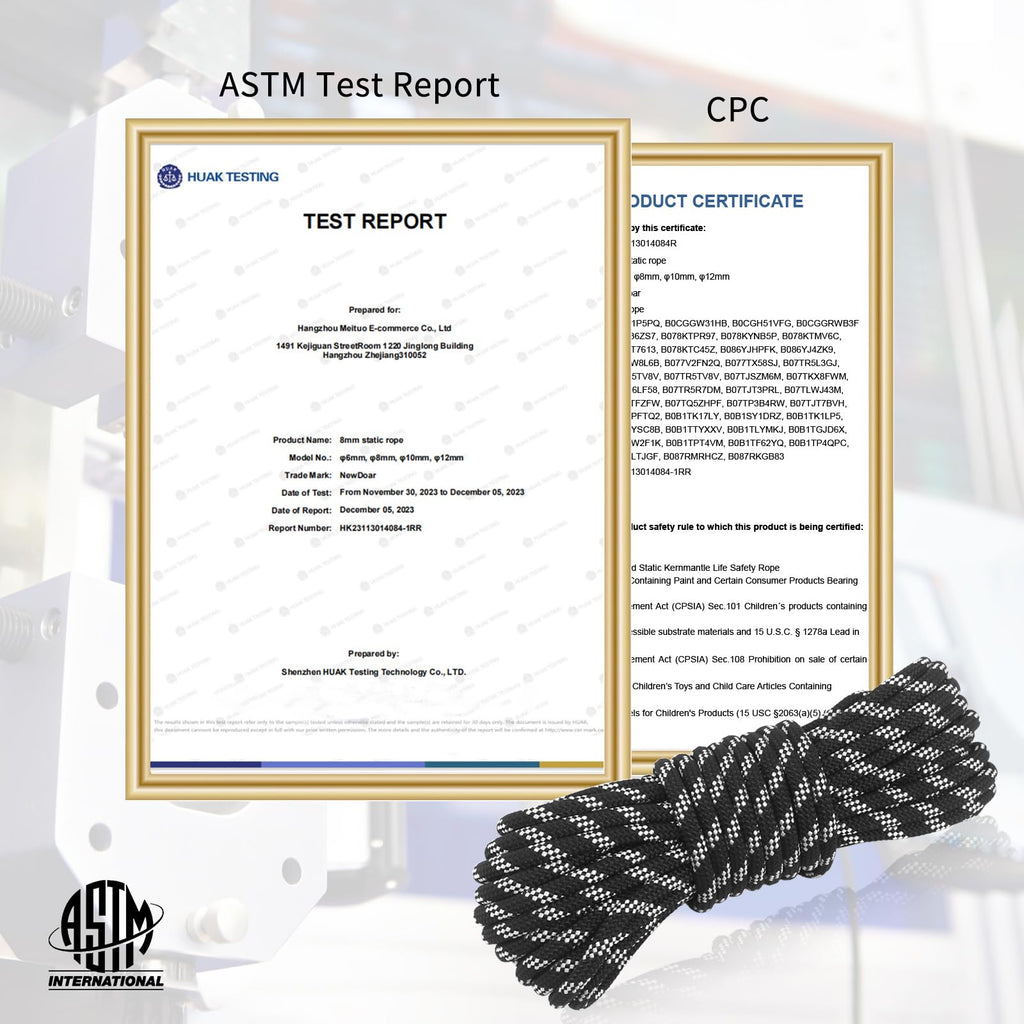 8mm 10mm Double Braid Climbing Rope R9664