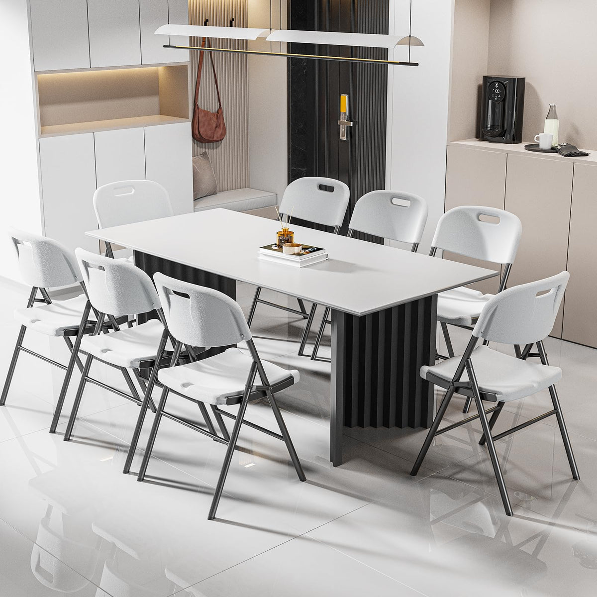 White 4 Pack Folding Chairs K45126