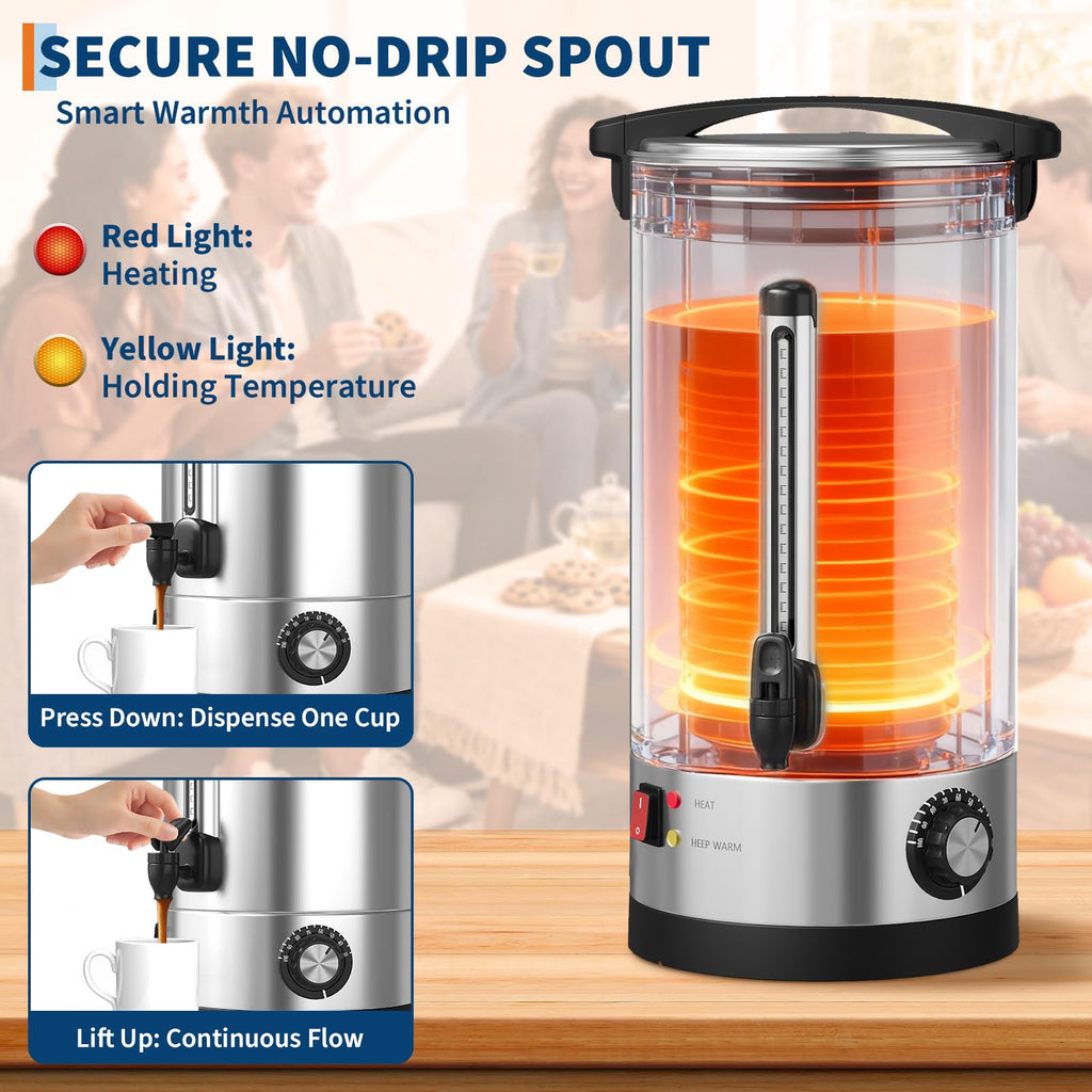 10L Stainless Steel Commercial Coffee Urn P81823