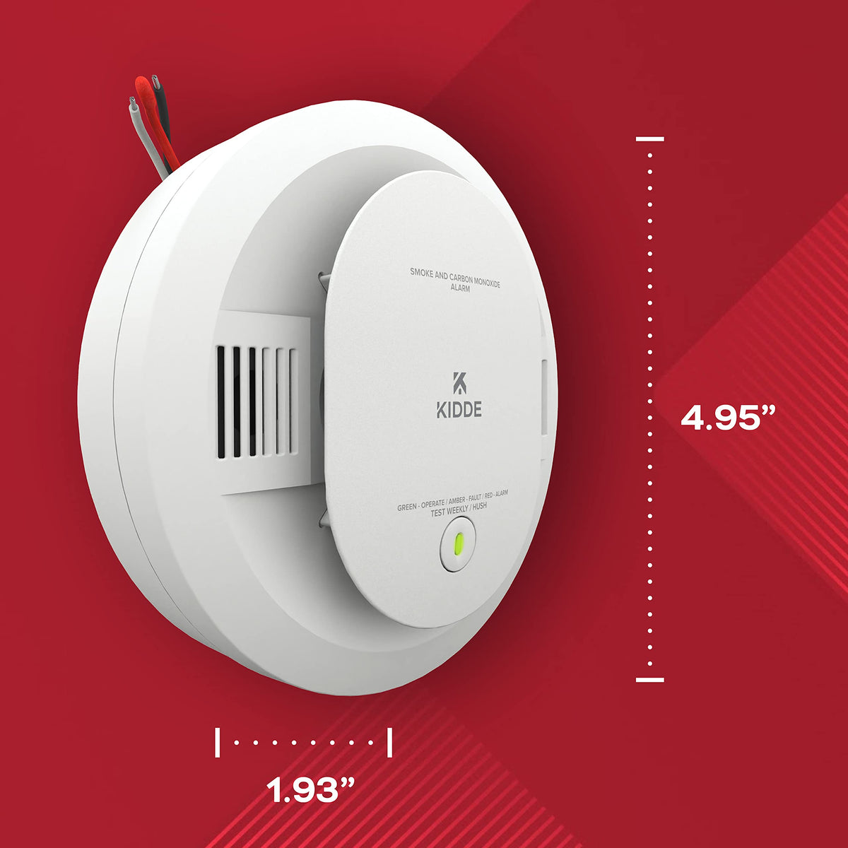 Hardwired Smoke & Carbon Monoxide Detector, 4 Pack Z903732