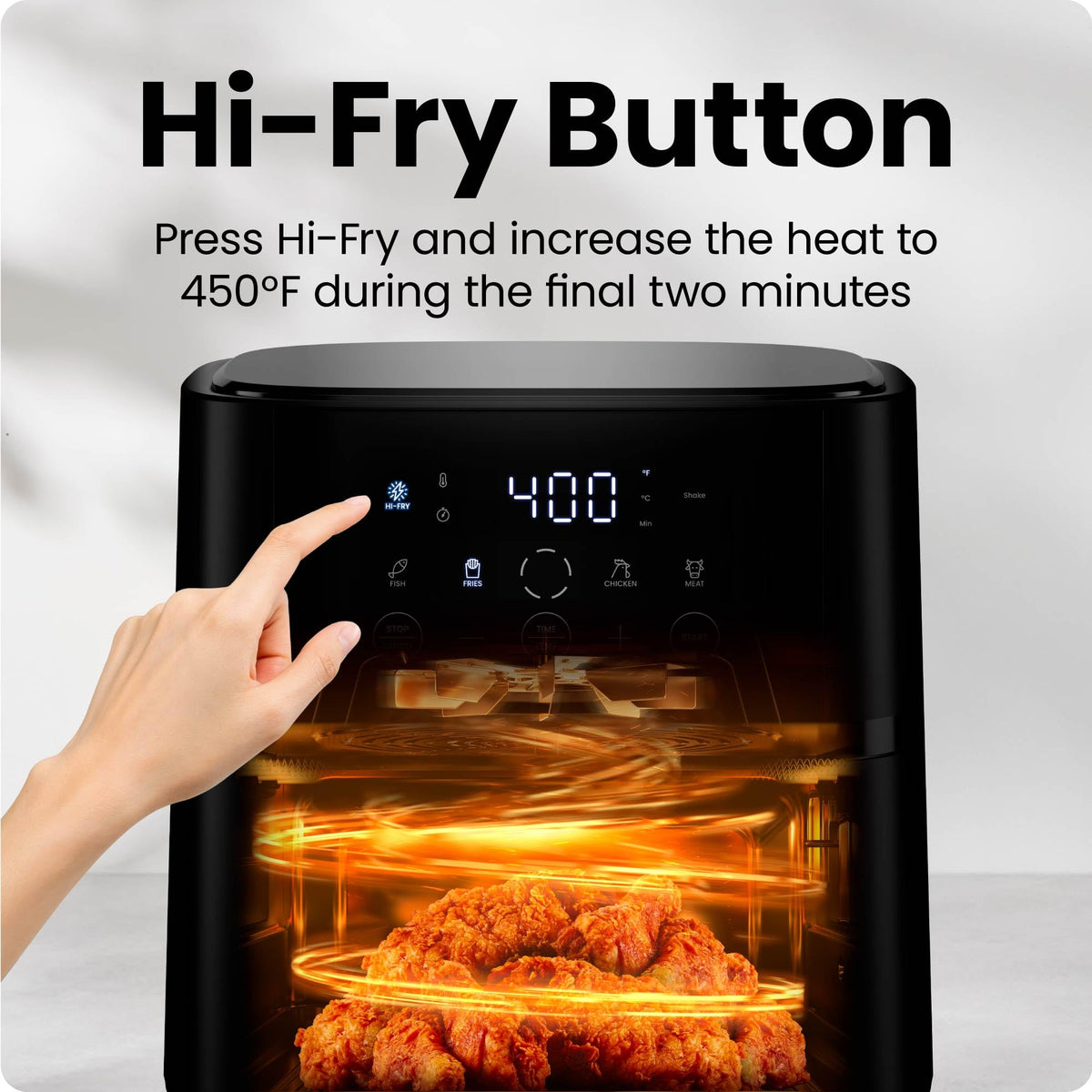 6 QT Compact Nonstick Air Fryer K458