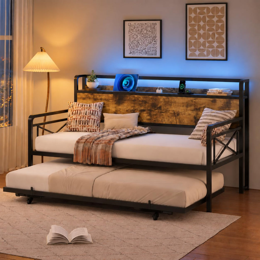 Twin Daybed with Pop Up Trundle O494555