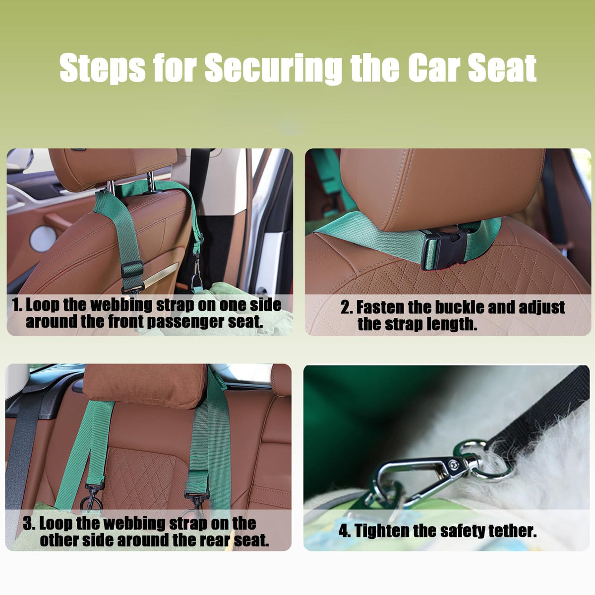2-in-1 Dog Car Seat for Small Dogs J91211