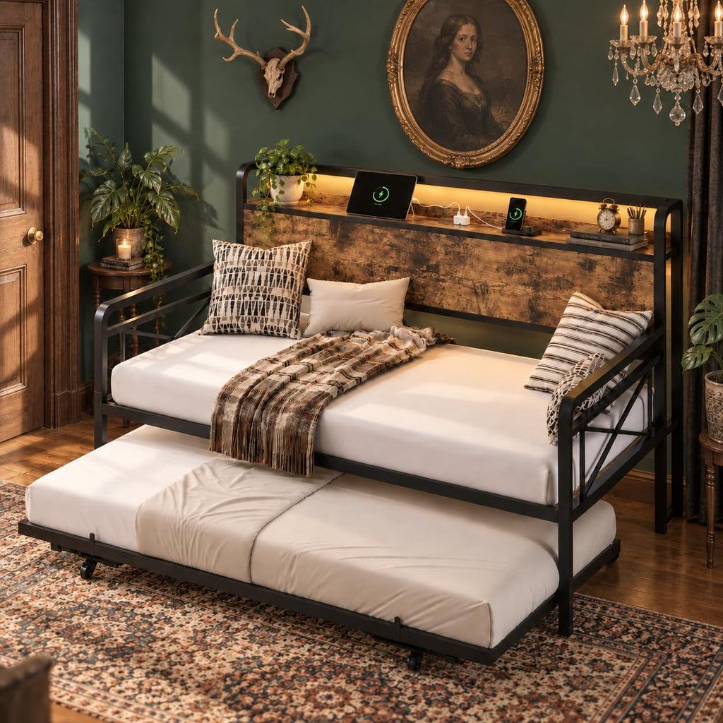 Twin Daybed with Pop Up Trundle O494555