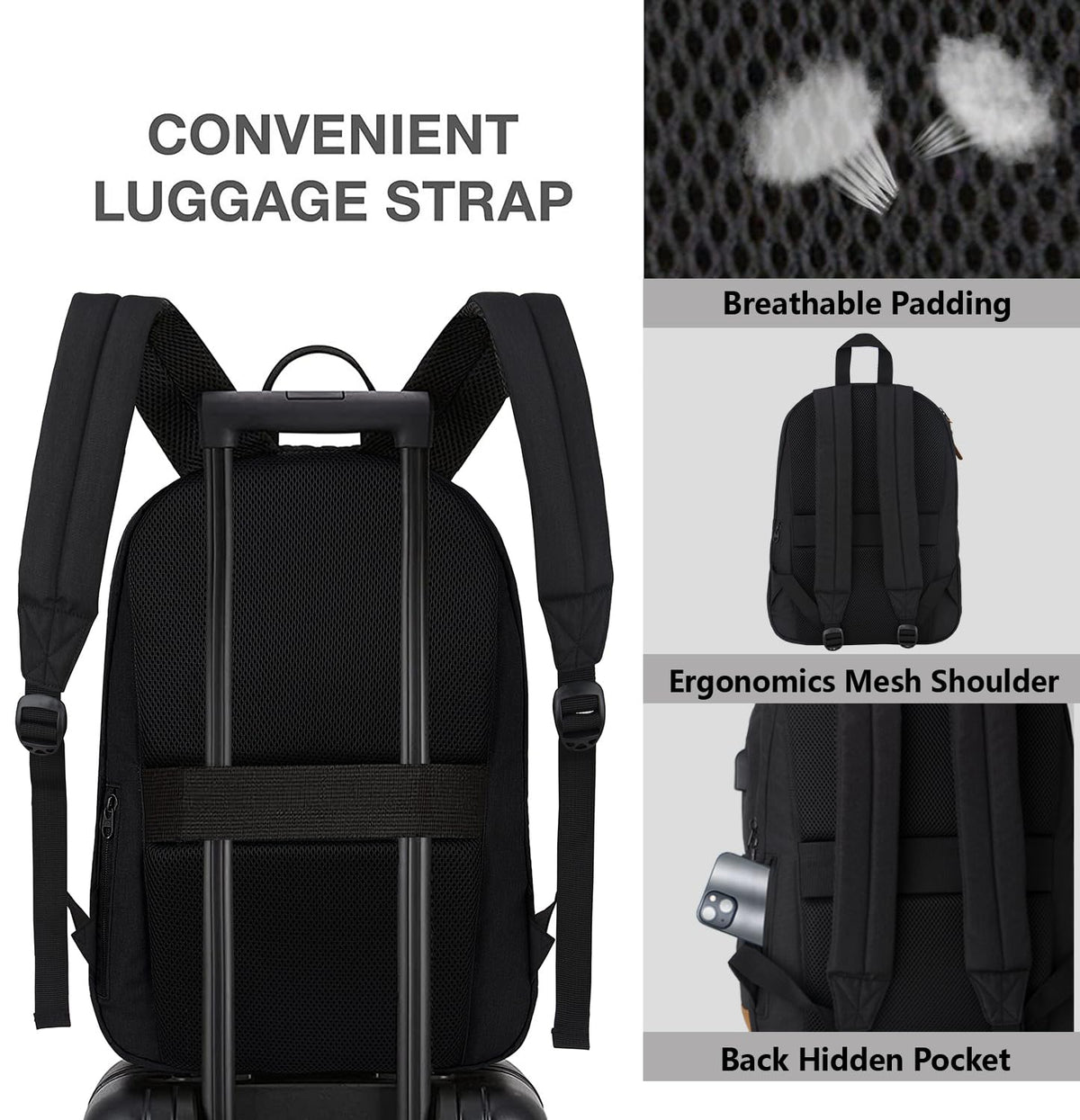 Anti Theft Laptop Backpack with USB Charging Port O15592