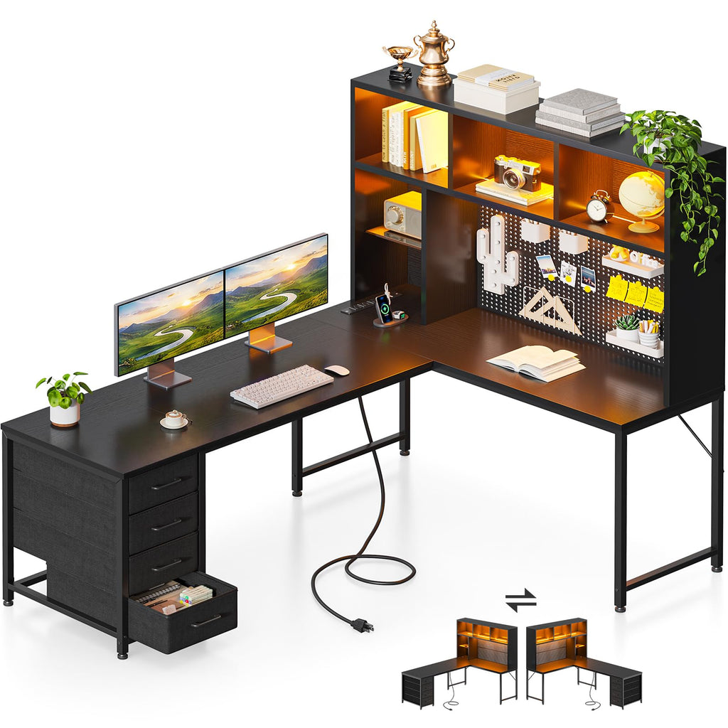 63" L Shaped Desk H559743
