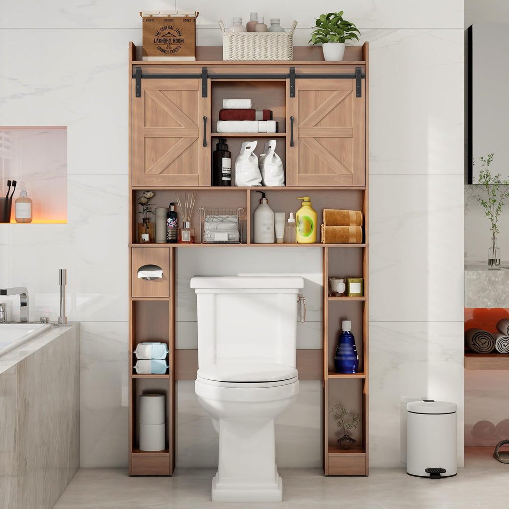 Over The Toilet Cabinet with Sliding Doors R877317