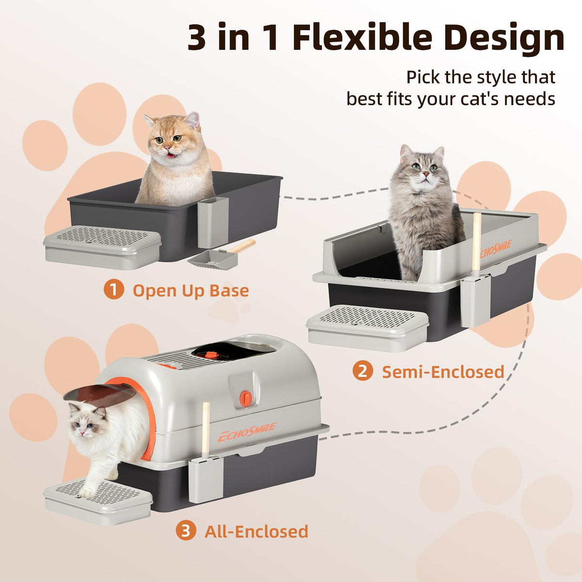 Stainless Steel Cat Litter Box with Lid P50719