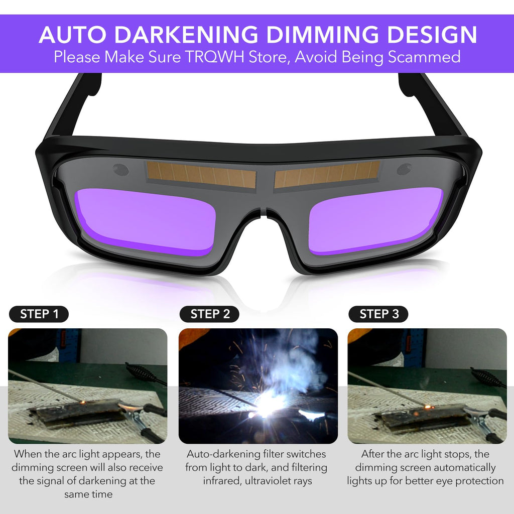 Auto Darkening Welding Glasses U85304