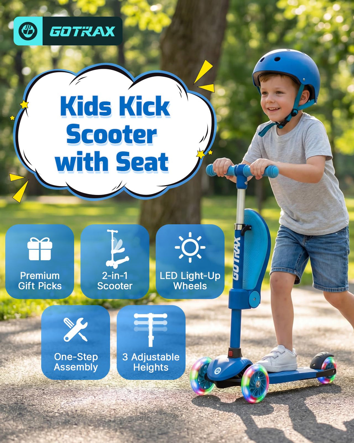 Kick Scooter with Seat I1775