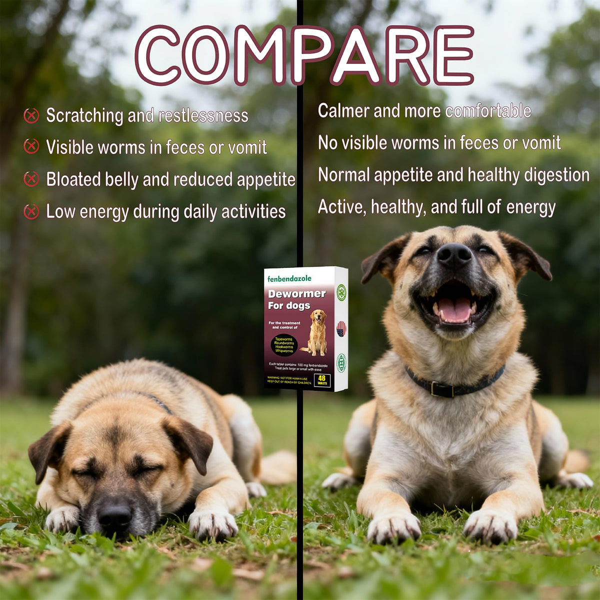 Dogs Dewormer 48 Count T658