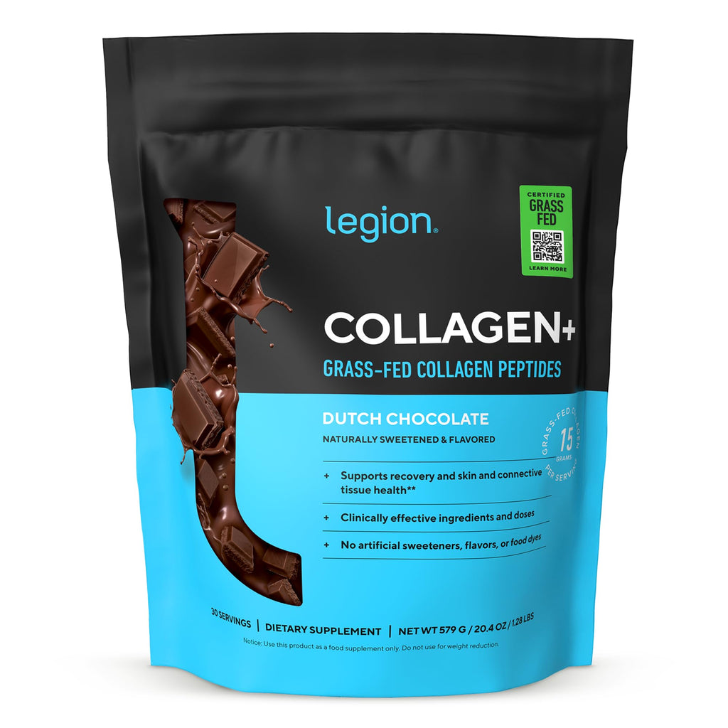 Hydrolyzed Collagen Peptides Powder with Vitamin C, Chocolate, 30 Servings Q91418