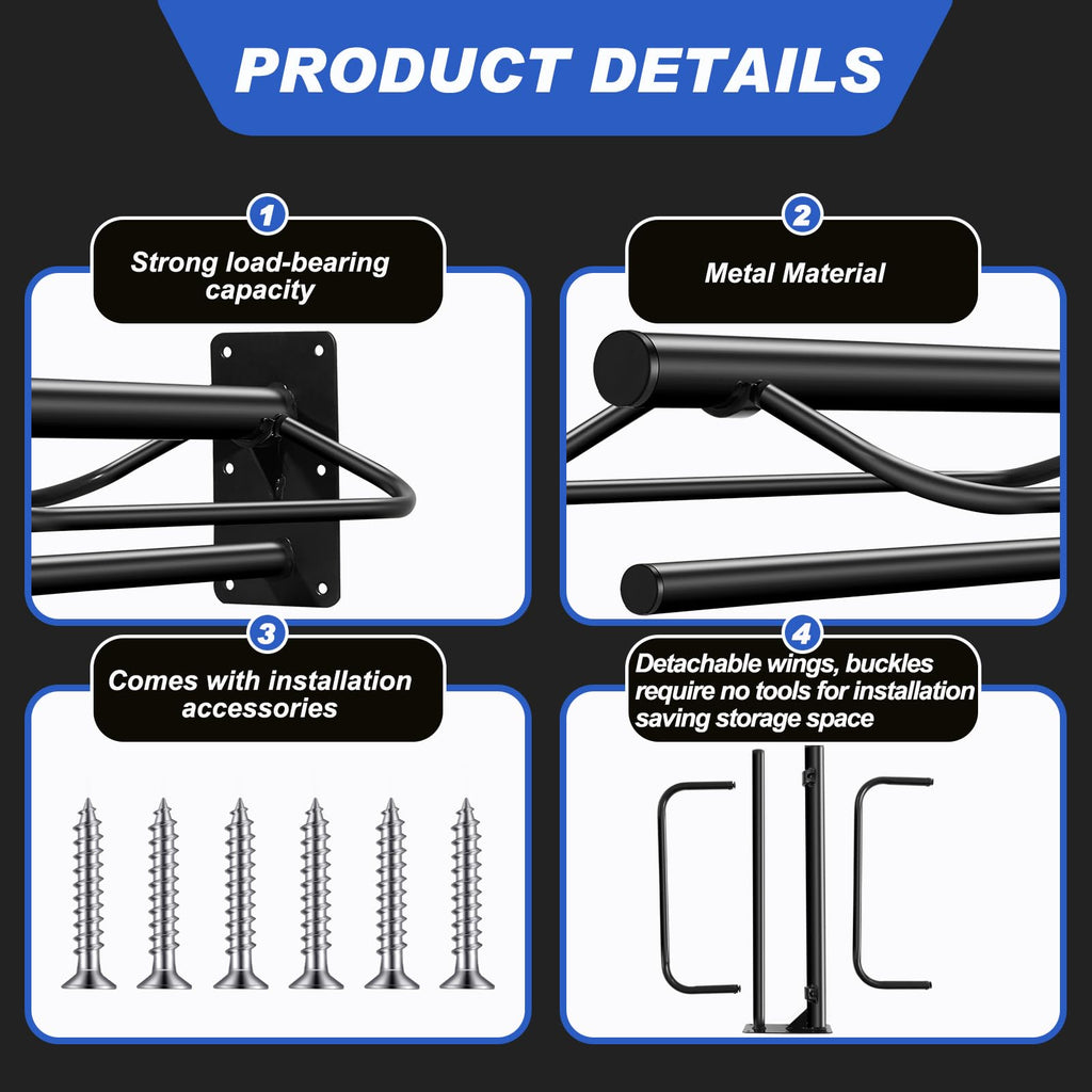 12 Pack Wall Mount Saddle Rack with Bridle Hooks P568658