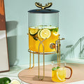 Glass Beverage Dispenser with Stand and Spigot K277473