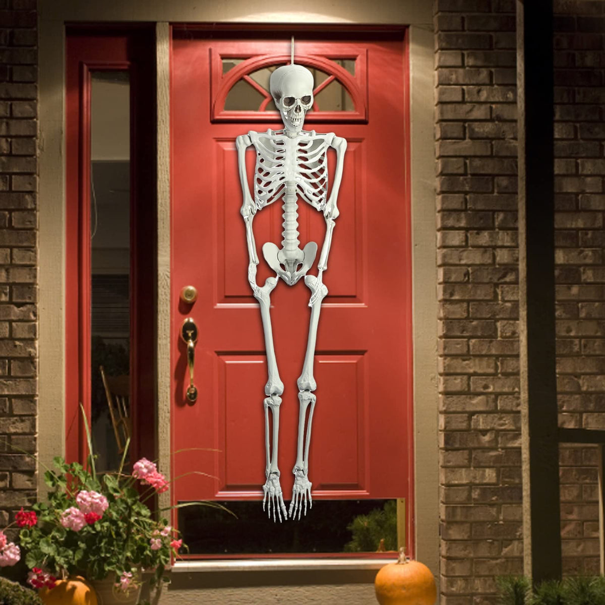 5.4FT Posable Full Body Skeleton with Movable Joints R3549