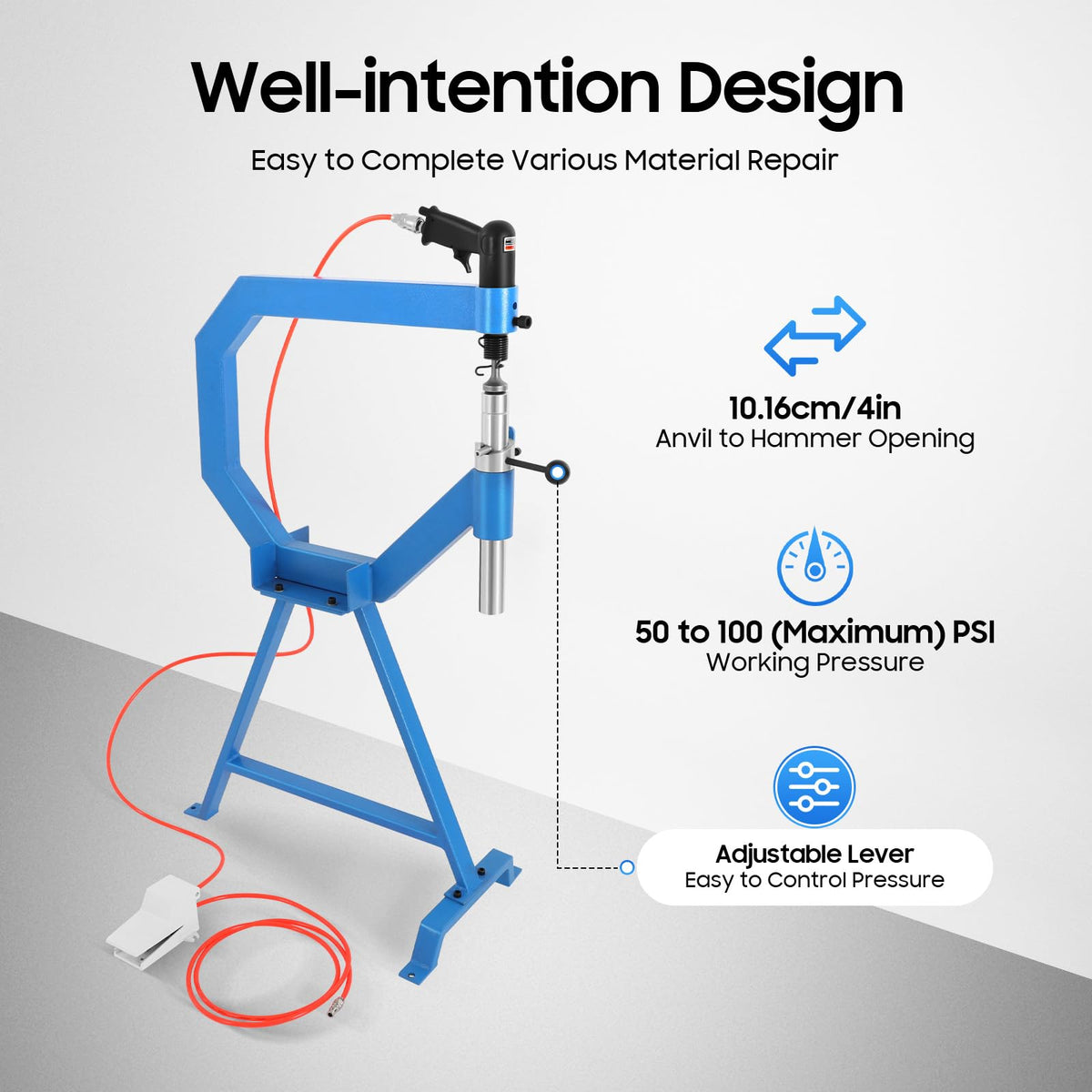 Pneumatic Planishing Hammer with Dies U29949